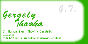 gergely thomka business card